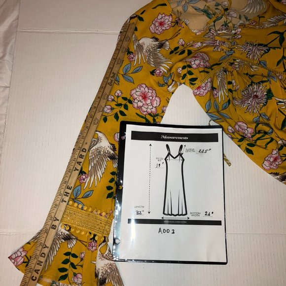 Xhilaration Womens Empire Waist Jacobean Print Dress Tunic Size M - Picture 13 of 13